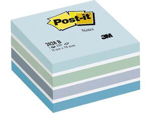 Αυτοκόλλητα χαρτάκια σημειώσεων 3M POST-IT 75x75mm μπλε αποχρώσεις 450 φύλλα (2028B)