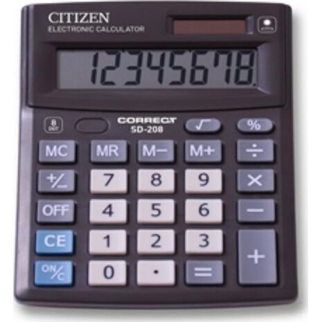 Αριθμομηχανή CITIZEN SD-208 8 ψηφίων