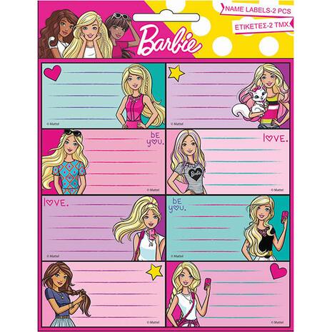 Σχολικές ετικέτες Barbie (Art.779-10346)