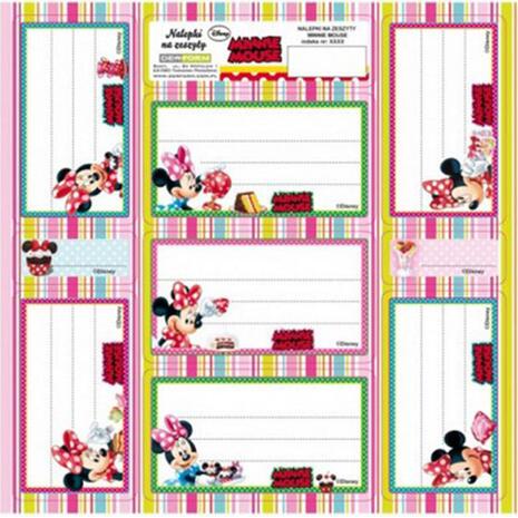 Σχολικές ετικέτες Disney Minnie Mouse (Art.026418)