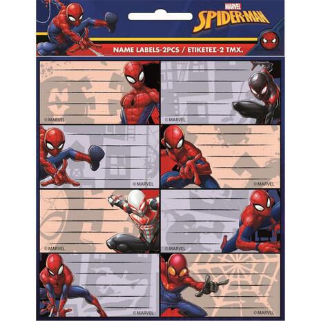 Σχολικές ετικέτες GIM Spiderman (777-514460)
