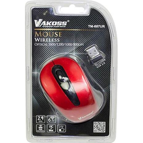 Ασύρματο οπτικό ποντίκι Vakoss USB TM-687UR