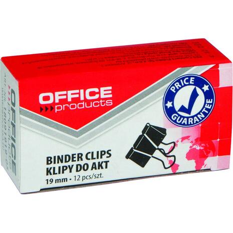 Πιάστρα μαύρη μεταλλική OFFICE 19mm (1 τεμάχιο)