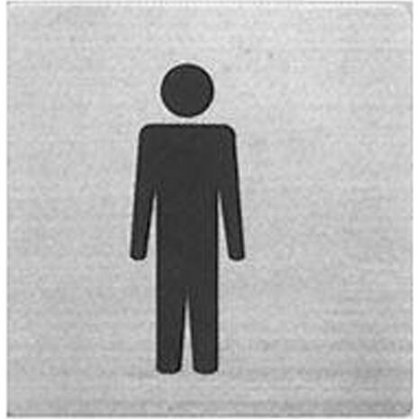 Πινακίδα Σήμανσης Μεταλλική inox "Ανδρών" 9x9 cm