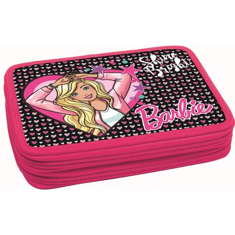 Κασετίνα γεμάτη διπλή GIM Barbie Sparkle (349-64100)