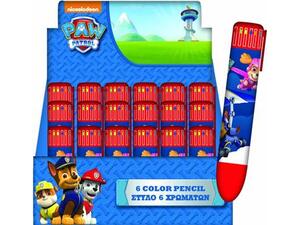Στυλό GIM 6 χρωμάτων Paw Patrol (334-13648) (Διάφορα χρώματα)
