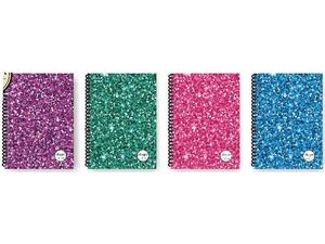 Τετράδιο σπιράλ Shape Glitter 3 Θεμάτων 17x24 cm 180 σελίδες διάφορα χρώματα - Ανακάλυψε Τετράδια σχολικά για μαθητές και φοιτητές, για το γραφείο ή το σπίτι με εντυπωσιακά εξώφυλλα για να κερδίσεις τις εντυπώσεις.