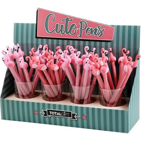 Στυλό TOTAL GIFT Cute pens flamingo  (Black)
