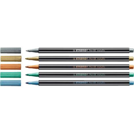 Μαρκαδόρος Stabilo Pen 68 metallic 1.4mm 68/820 cooper