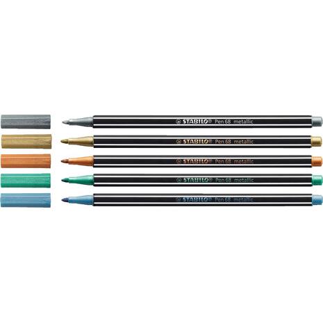 Μαρκαδόρος Stabilo Pen 68 metallic 1.4mm 68/820 cooper