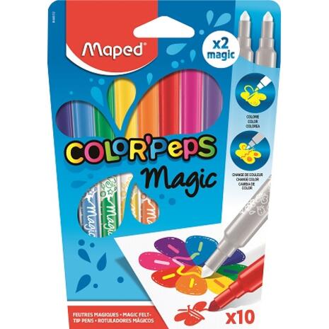 Μαρκαδόροι ζωγραφικής MAPED Magic Color Pep’s (συσκευασία 10 τεμαχίων)