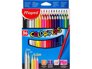 Ξυλομπογιές MAPED Color' Peps πακέτο 36 τεμαχίων