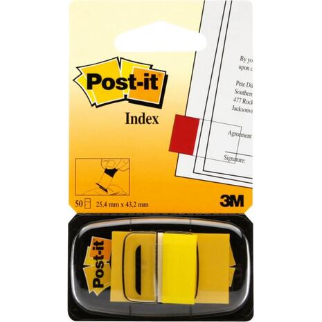 Σελιδοδείκτες POST IT 3M 25.4x43.2mm κίτρινο 50 φύλλων (680-5) (Κίτρινο)