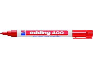 Μαρκαδόρος ανεξίτηλος EDDING 400 1.00mm κόκκινος