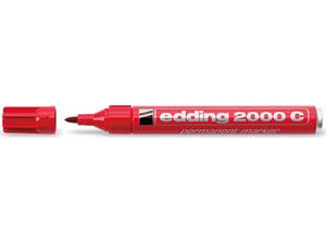 Μαρκαδόρος ανεξίτηλος EDDING 2000C κόκκινος (Κόκκινο)