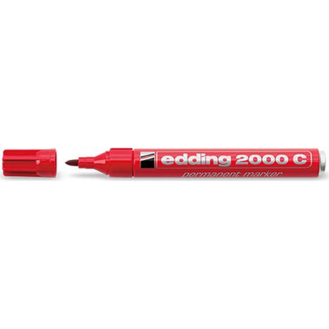 Μαρκαδόρος ανεξίτηλος EDDING 2000C κόκκινος (Κόκκινο)