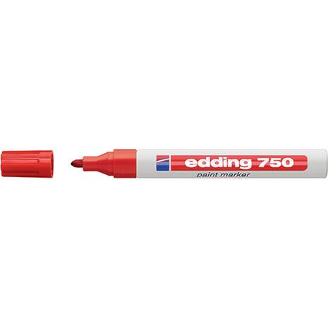 Μαρκαδόρος ανεξίτηλος EDDING 750 2mm κόκκινο