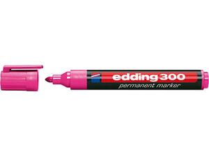 Μαρκαδόρος ανεξίτηλος EDDING 300 ροζ