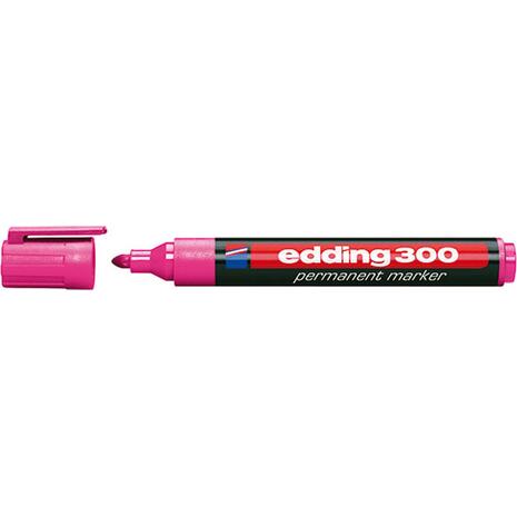 Μαρκαδόρος ανεξίτηλος EDDING 300 ροζ