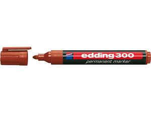 Μαρκαδόρος ανεξίτηλος EDDING 300 καφέ