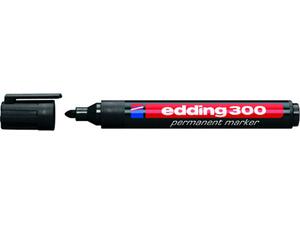 Μαρκαδόρος ανεξίτηλος Μαύρος EDDING 300 (Μαύρο)