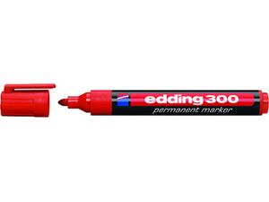 Μαρκαδόρος ανεξίτηλος EDDING 300 κόκκινο (Κόκκινο)