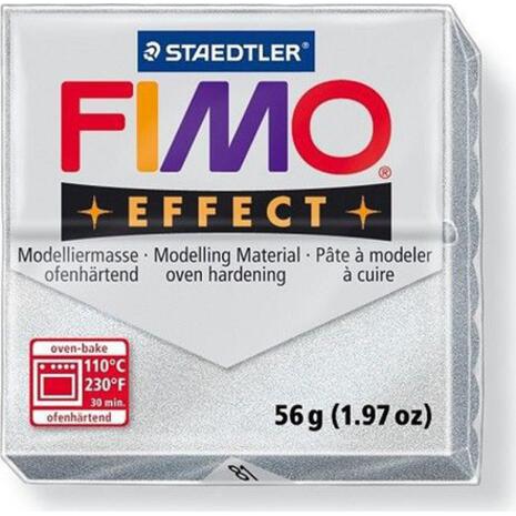 Πηλός STAEDTLER Fimo Effect 56gr (Metallic silver)