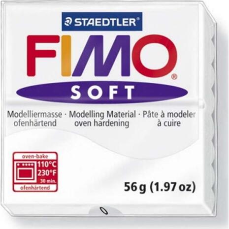 Πηλός Staedtler Fimo 56gr (Λευκό)