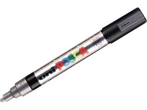 Μαρκαδόρος posca pc-5m ασημί