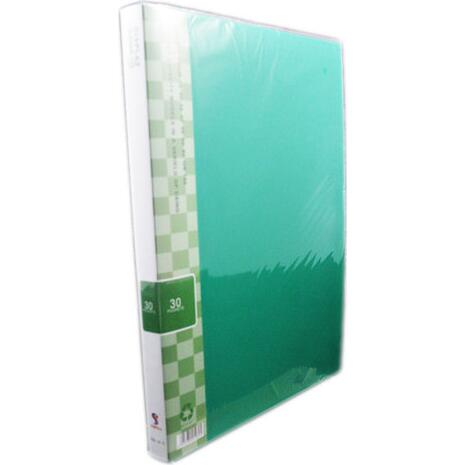 Ντοσιέ σουπλ SUNFULL 30 διαφανείς θήκες display book (Πράσινο)