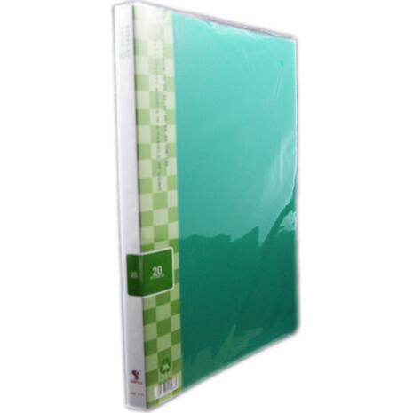 Ντοσιέ SUNFULL 20 διαφανείς θήκες display book (Πράσινο)