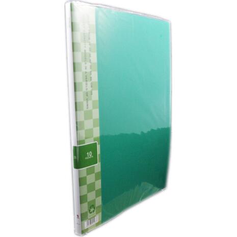 Ντοσιέ SUNFULL 10 διαφανείς θήκες display book (Πράσινο)