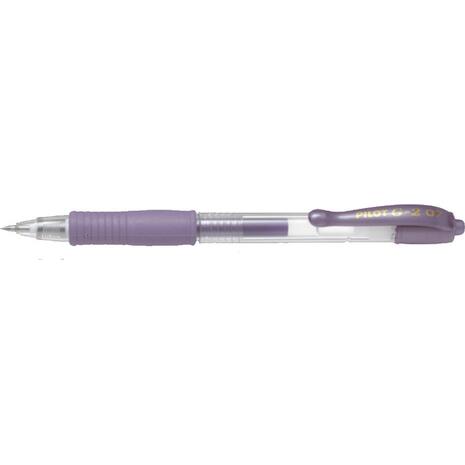 Στυλό Gel PILOT G-2 Μεταλλικό 0.7mm (BL-G2-7MV) (Μωβ)