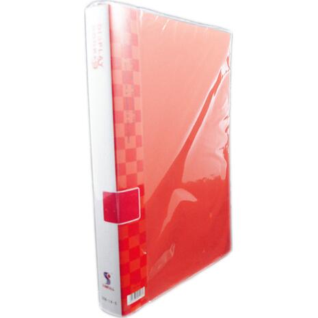 Ντοσιέ SUNFULL 60 διαφανείς θήκες display book (Κόκκινο)