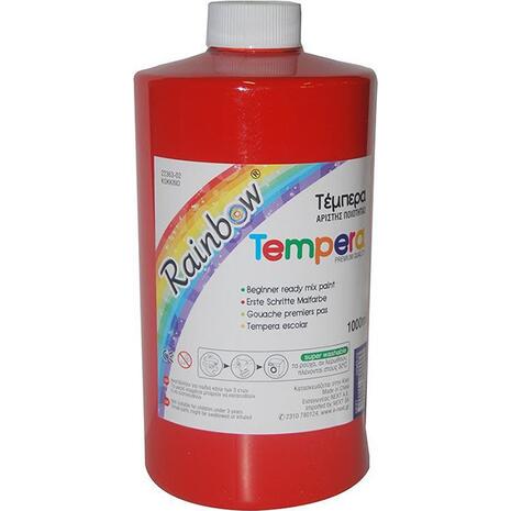 Τέμπερα RAINBOW 1000ml (Art.22363-02) κόκκινο