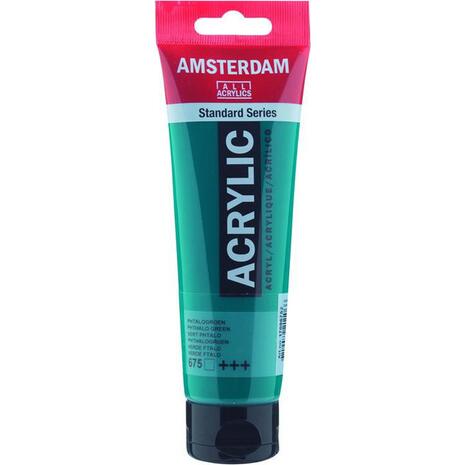 Ακρυλικό χρώμα Talens Amsterdam 675 Phthalo Green 120ml