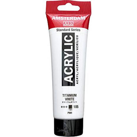 Ακρυλικό χρώμα Talens Amsterdam 105 Titanium White 120 ml