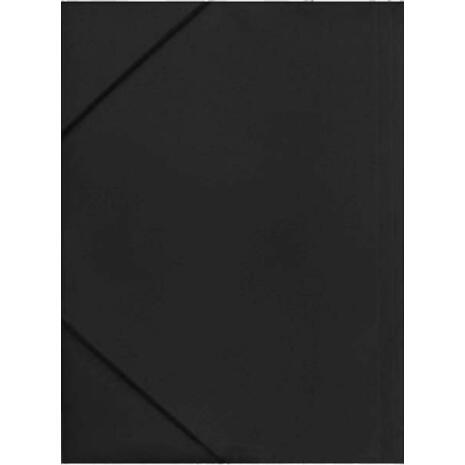 Φάκελος BlackRed PP με λάστιχο 25x32cm (Μαύρο)
