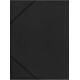 Φάκελος BlackRed PP με λάστιχο 25x35cm (Μαύρο)