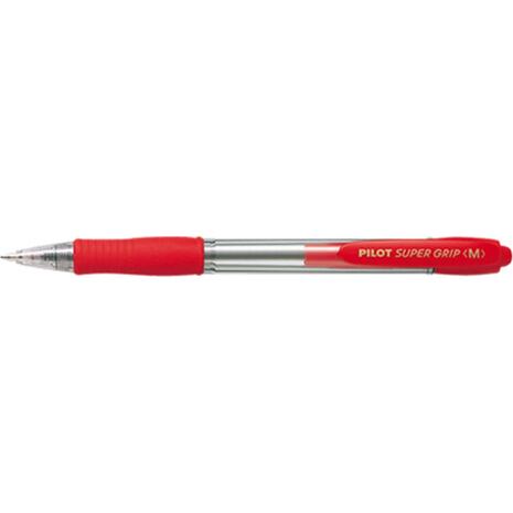 Στυλό μελάνης λαδιού PILOT SUPER GRIP Medium (Κόκκινο)