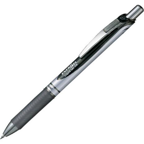 Στυλό Gel Pentel Energel BL77A 0.7 mm με κουμπί (Μαύρο)