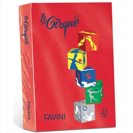 Χαρτί εκτύπωσης FAVINI Α4 80gr 500 φύλλα κόκκινο