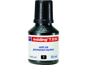Μελάνι για μαρκαδόρο ανεξίτηλο EDDING T-25 30ml μαύρο