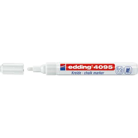 Μαρκαδόρος κιμωλίας EDDING 4095 λευκός