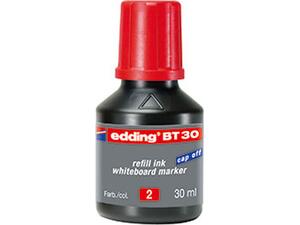 Μελάνι για μαρκαδόρο λευκού πίνακα EDDING BT30 30ml κόκκινο