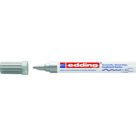 Μαρκαδόρος διακόσμησης EDDING 4040 1-2mm ασημί