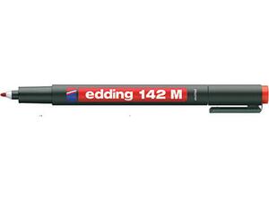 Μαρκαδόρος ανεξίτηλος διαφανειών EDDING 142Μ 1.0mm κόκκινος