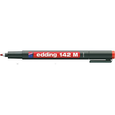 Μαρκαδόρος ανεξίτηλος διαφανειών EDDING 142Μ 1.0mm κόκκινος