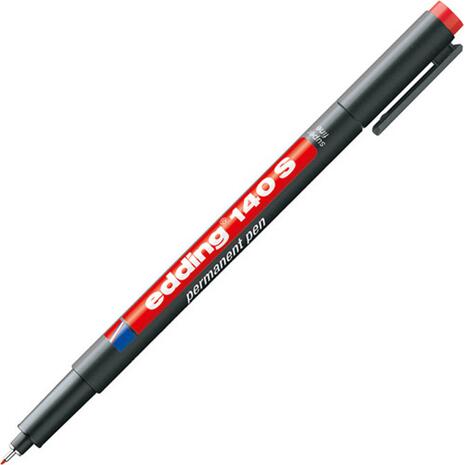 Μαρκαδόρος ανεξίτηλος EDDING διαφανειών 140S 0.3mm κόκκινος
