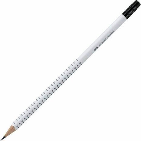 Μολύβι γραφίτη Faber Castell Grip 2001 B με γόμα λευκό